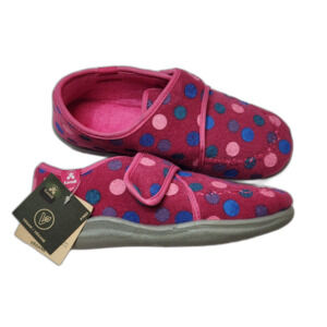 Kamik Cozylodge Hard Sole Slippers Big Kid Girls 5 Pink Polka Dot